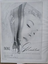 1951  Women's Nebel Splendo look stockings With Seams legs Vintage Fashion ad  picture