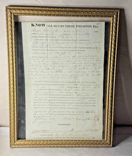 Early 19th C. Samuel Remington Leicester Vermont Land Deed Document Ephemera picture