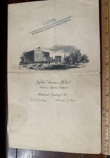 1906 Antique Menu Fifth Avenu Hotel Madison Square New York Hitchcock & Darling picture