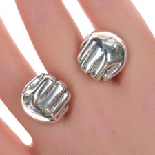 William Spratling(1900-1967) Taxco Modernist sterling fist cufflinks picture