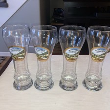 Lot of 4 German Beer Glasses - Hohenloher Weizen-Bier .0.5L Beer Glasses picture
