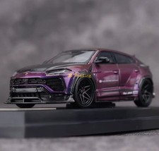 Flame 1:64 Purple Carbon URUS Widebody SUV Sports Model Diecast Metal Car picture
