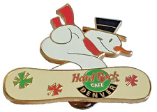 Hard Rock Cafe Denver Colorado Snowman Snowboarding Lapel Pin picture