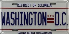 Washington D.C. License Plate Novelty Fridge Magnet picture