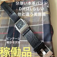 Battery Operated Item / Vintage Genuine Leather Diesel Watch picture
