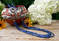 Quetzalcoatl Sterling & Lapis Necklace Pre-Columbian Aztec Style Handmade Mexico picture