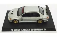 1/64 Aoshima Mitsubishi Lancer Evolution IX C-West Silver Option Part 2 Diecast picture