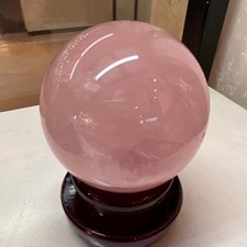 99mm Top Natural rose Quartz Ball Balls Crystal Sphere Healing home decor picture