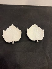 Vintage KPM BUTTER PATS Oak Leaf Shaped picture