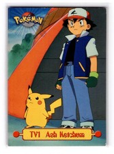 1999 Topps Pokemon TV Animation Edition Series 1 Ash Ketchum #TV1 LP picture