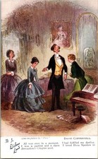 Antique Charles Dickens PC  David Copperfield All over in a moment picture