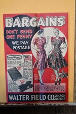 Vintage 1940s Walter Field Co Bargains Catalog picture