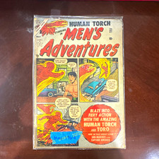 Atlas Men's Adventures #27 1954 Golden Age Human Torch Toro Single Issue English picture
