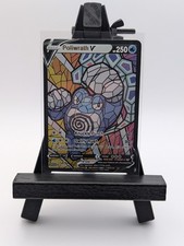 Poliwrath Stained Glass Textured Holo Fan Art Card picture