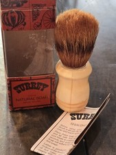VTG SURREY #1014 3.5 Natural Boar Hair Shaving Brush W/ Original Box NOS picture