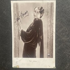 Vintage Fay Wray Cinema Postcard Autograph Signature Dedication picture