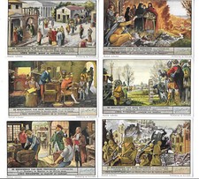 6x LIEBIG TRADE CARDS, LUXEMBOURG THE HISTORY OF OUR PROVINCES 1951 385 New. picture