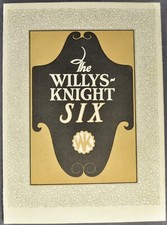1925 Willys Knight Brochure Folder 66-6 Touring Roadster Sedan Nice Original 25 picture