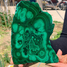 1.3LB Natural glossy Malachite transparent cluster rough mineral sample picture
