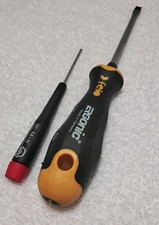 2pc GERMAN MADE FELO-410/ WIHA PRECISION 260 SLOTTED SCREWDRIVER HANDLE SET MADE picture