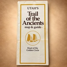   1973 Utah Trail of the Ancients Map Guide Four Corners Vintage Travel Brochure picture