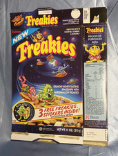1980s FREAKIES CEREAL BOX  