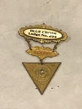 Vintage Knights Of Pythias Member Blue Cross Lodge No. 294 Badge Pin M.C. Lilley picture