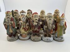 Vintage Santa's from Around the World Set of 9 Ceramic Christmas Collectibles picture