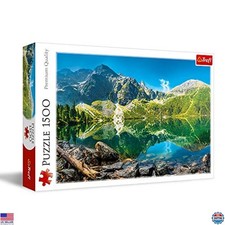 Trefl 1500-Piece Morskie Oko Lake Puzzle - Vibrant Tatras Scene, 33