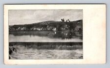 Lisbon NH-New Hampshire, Panoramic Lisbon & Water Fall, Antique Vintage Postcard picture