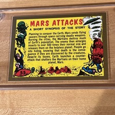 2012 Topps Mars Attacks Heritage Gold Parallel #55 Checklist Only 50 Produced picture