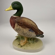 Lefton Mallard Duck Figurine KW214 Hand Painted Porcelain Bisque Bird Statue picture