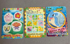Pokemon Sealdass Orange Islands 3 Sticker Cards #01 #05 #11 Lapras Bandai 1999 picture
