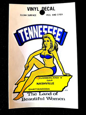 Tennessee Land of Beautiful Women Vintage Travel Souvenir Decal / Window Sticker picture