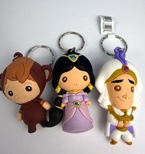 Disney Aladdin Keychain Lot of 3 Abu Jasmine Prince Ali M.I.I. Figural picture
