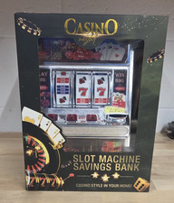 Casino Night Jumbo Slot Machine Saving Bank Vegas Casino Lights Sounds Coin Bank picture