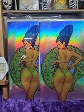 COSPLAY WARS MARGE SIMPSON NAUGHTY AND NICE VIRGIN FOIL SET LTD TO 60  picture