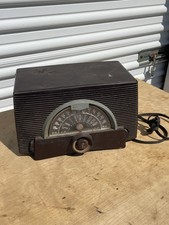 VTG 1950s General Electric Model Bakelite AM/FM Tube Radio Untested As IS picture