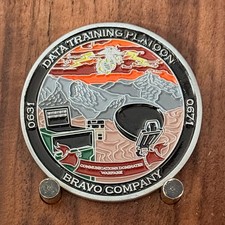 USMC Bravo Co Data Training Platoon Combat Center Challenge Coin W#22 picture