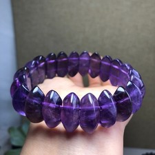 67g wholesale Natural Dreamy Amethyst Crystal Hand cut polish bracelet g7625 picture