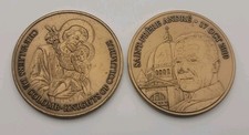2x 2010 Saint Frere Andre Canonization Coin Medallion Knights of Columbus picture