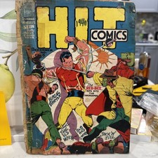 Hit Comics #6 Dec 1940 Golden Age Red Bee Lou Fine 100% Complete Intact See Pics picture