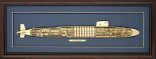 Wood Cutaway Model of Submarine USS Lafayette (SSBN-616) - Made in the USA picture