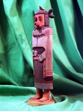 Hopi Kachina Doll -  Masau'u Mana  Kachina by Martin Dallas - Superb picture