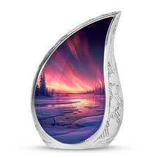 Northen Light Urn - Tear Drop Urns For Ashes - Ash Urns For Humans picture