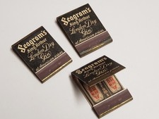 Vtg 3 1940s Feature Matchbooks - SEAGRAM'S King Arthur London Dry Gin NEW picture