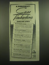 1945 Random House Book Advertisement -  Cass Timberlane by Sinclair Lewis picture