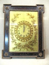 Vintage FRAME CLOCK GOLD LEAF QUARTZ MOVEMENT 1960's Deisgner picture