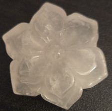 Handcarved Clear Quartz Lotus Flower picture