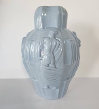 Vintage Ingrid Schlevogt Czech Glass Blue Lamp Base 9